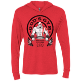 T-Shirts Vintage Red / X-Small God's Gym Triblend Long Sleeve Hoodie Tee