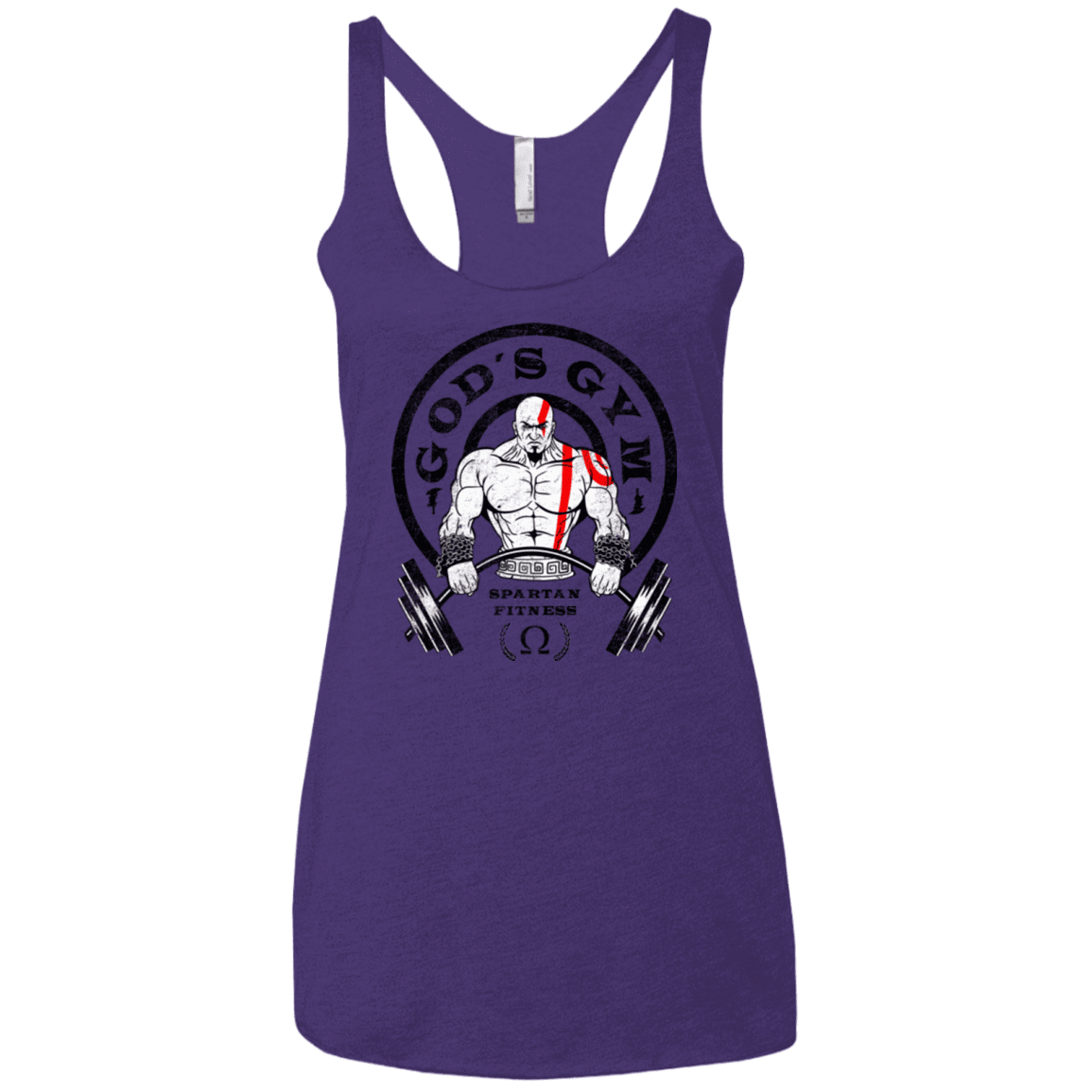 T-Shirts Purple / X-Small God's Gym Women's Triblend Racerback Tank