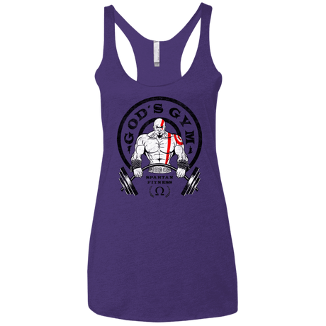 T-Shirts Purple / X-Small God's Gym Women's Triblend Racerback Tank