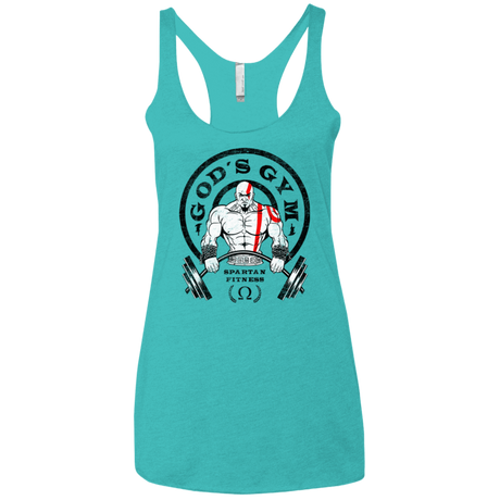 T-Shirts Tahiti Blue / X-Small God's Gym Women's Triblend Racerback Tank