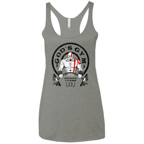 T-Shirts Venetian Grey / X-Small God's Gym Women's Triblend Racerback Tank