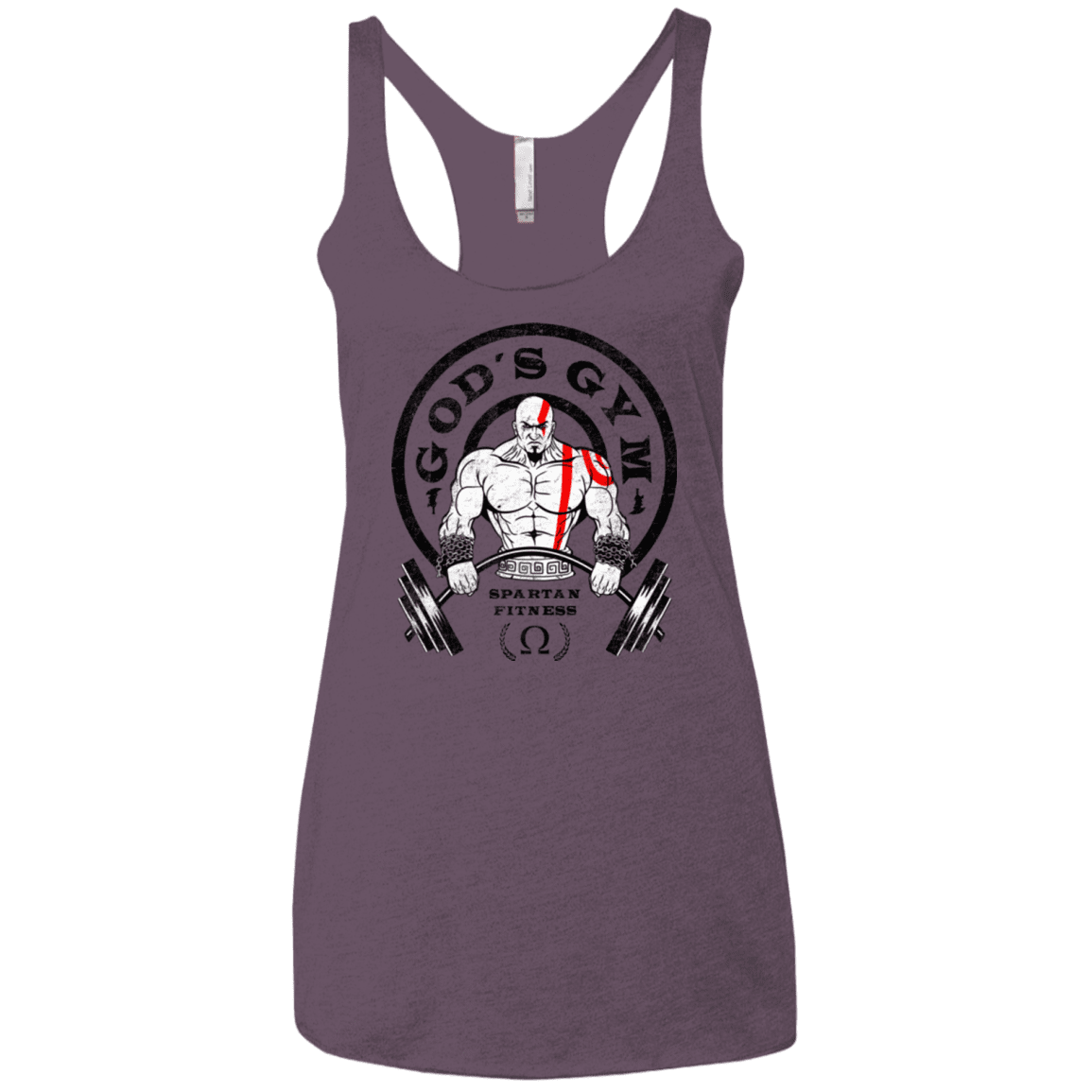 T-Shirts Vintage Purple / X-Small God's Gym Women's Triblend Racerback Tank