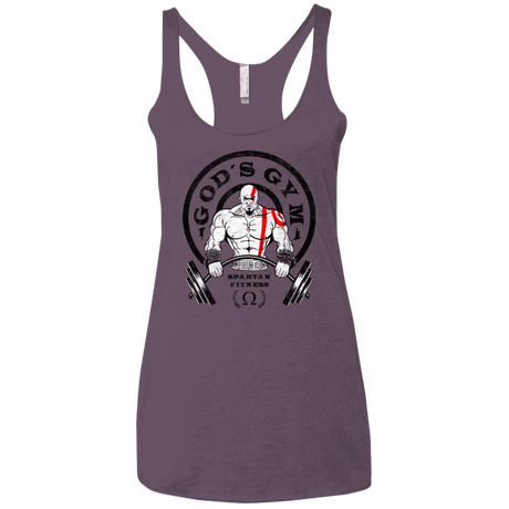 T-Shirts Vintage Purple / X-Small God's Gym Women's Triblend Racerback Tank