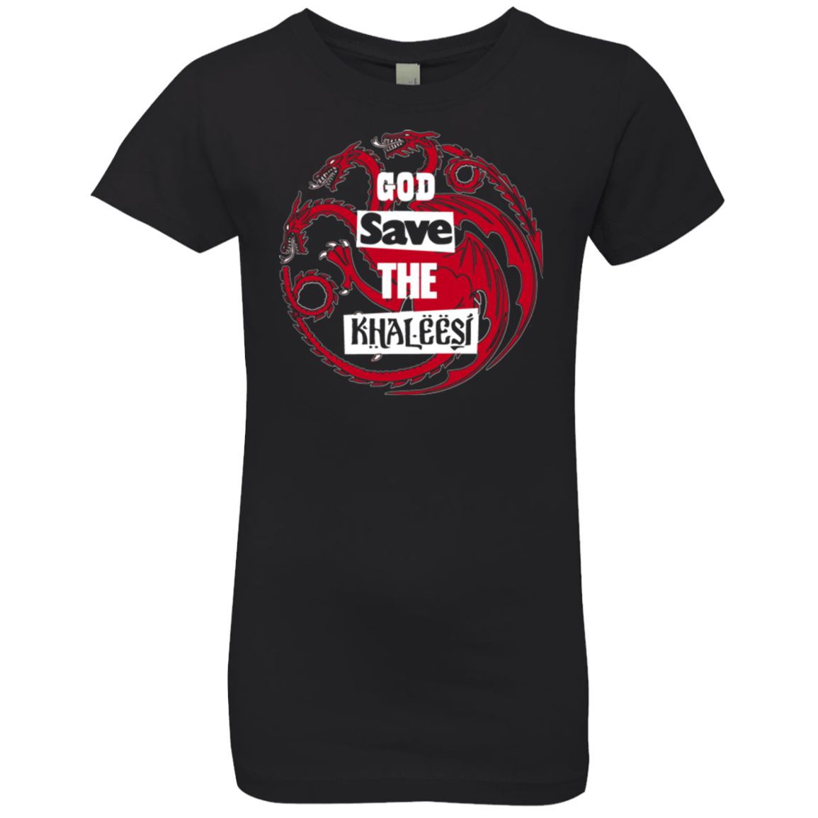 T-Shirts Black / YXS God save Girls Premium T-Shirt