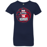 T-Shirts Midnight Navy / YXS God save Girls Premium T-Shirt