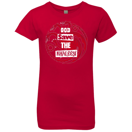 T-Shirts Red / YXS God save Girls Premium T-Shirt