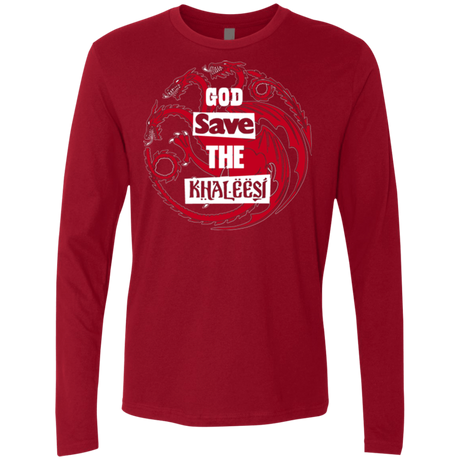 T-Shirts Cardinal / Small God save Men's Premium Long Sleeve