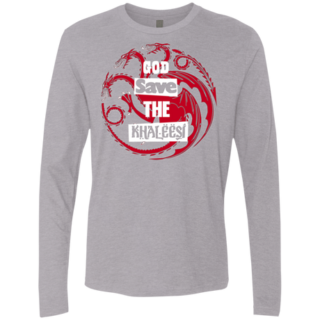 T-Shirts Heather Grey / Small God save Men's Premium Long Sleeve