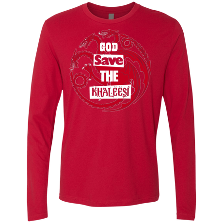 T-Shirts Red / Small God save Men's Premium Long Sleeve