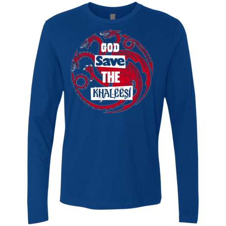 T-Shirts Royal / Small God save Men's Premium Long Sleeve