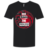 T-Shirts Black / X-Small God save Men's Premium V-Neck