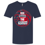 T-Shirts Midnight Navy / X-Small God save Men's Premium V-Neck