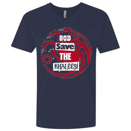 T-Shirts Midnight Navy / X-Small God save Men's Premium V-Neck
