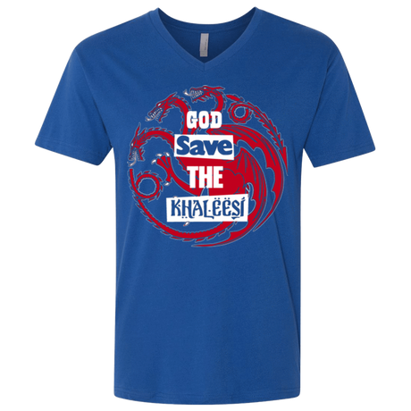 T-Shirts Royal / X-Small God save Men's Premium V-Neck