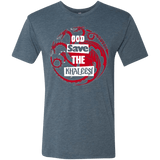 T-Shirts Indigo / Small God save Men's Triblend T-Shirt