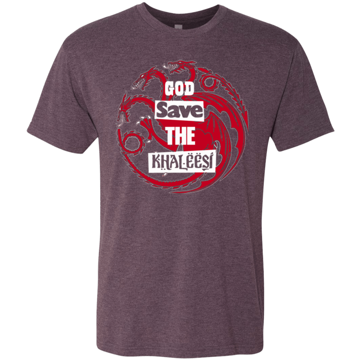 T-Shirts Vintage Purple / Small God save Men's Triblend T-Shirt