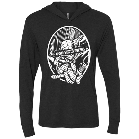 T-Shirts Vintage Black / X-Small GOD SAVE QUEENS Triblend Long Sleeve Hoodie Tee