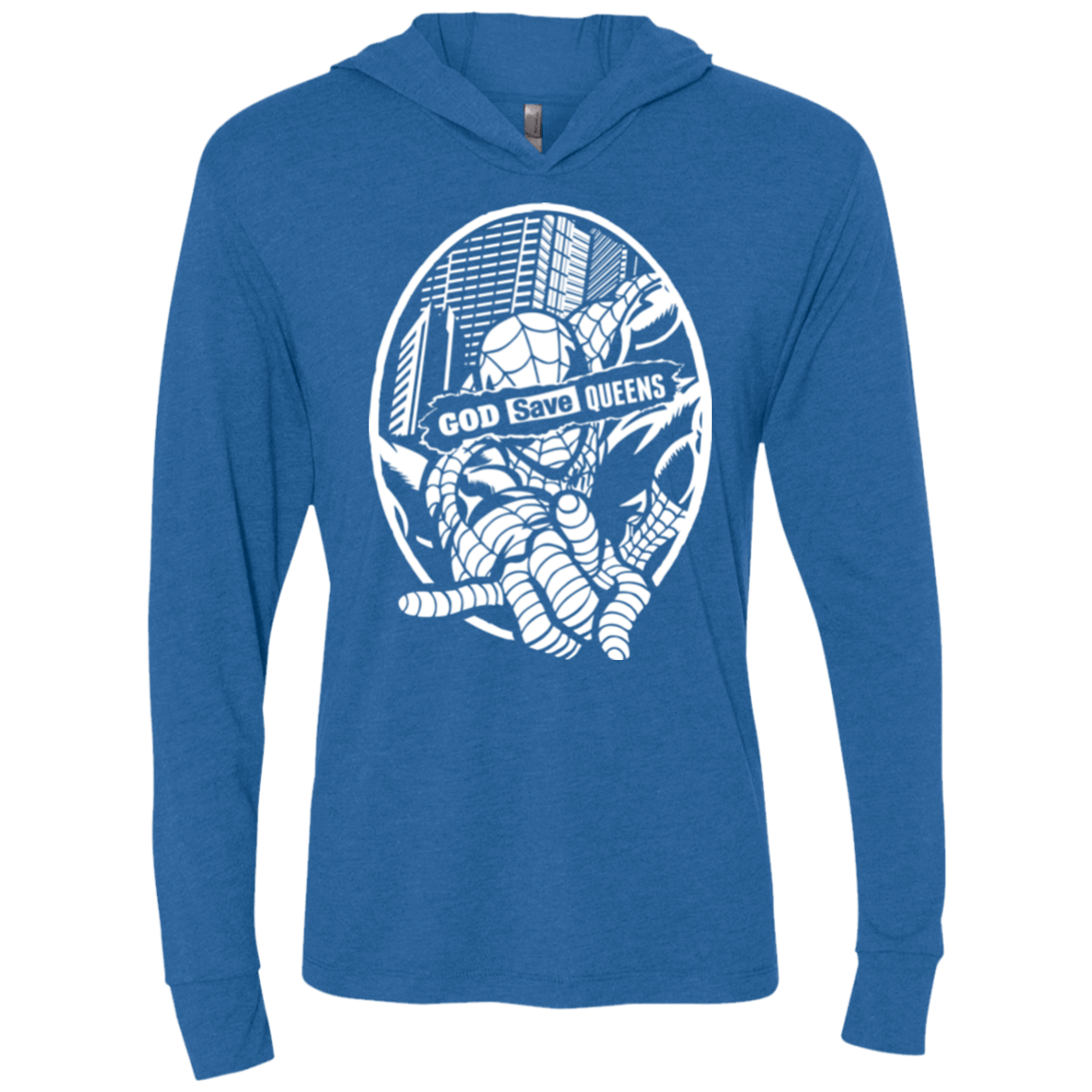 T-Shirts Vintage Royal / X-Small GOD SAVE QUEENS Triblend Long Sleeve Hoodie Tee