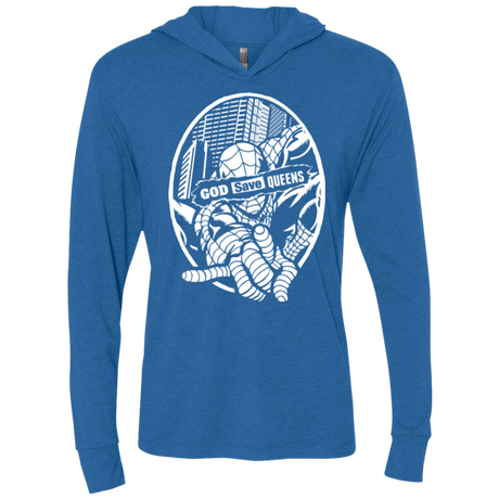 T-Shirts Vintage Royal / X-Small GOD SAVE QUEENS Triblend Long Sleeve Hoodie Tee