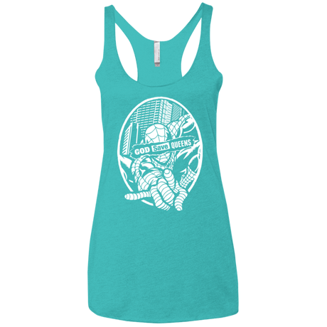 T-Shirts Tahiti Blue / X-Small GOD SAVE QUEENS Women's Triblend Racerback Tank