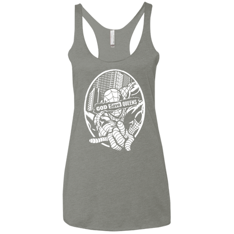 T-Shirts Venetian Grey / X-Small GOD SAVE QUEENS Women's Triblend Racerback Tank