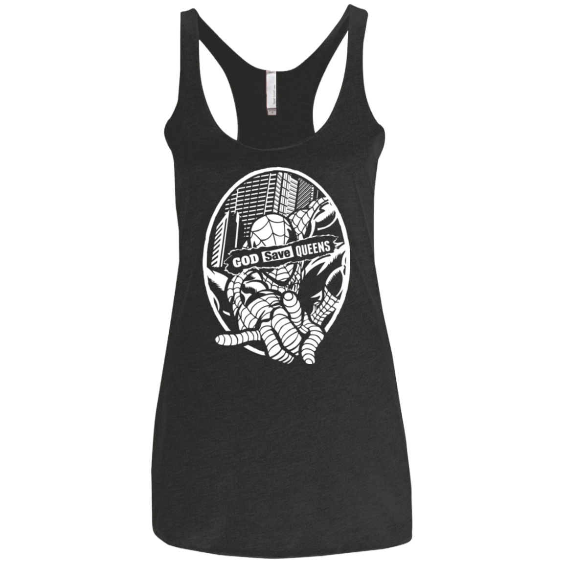 T-Shirts Vintage Black / X-Small GOD SAVE QUEENS Women's Triblend Racerback Tank