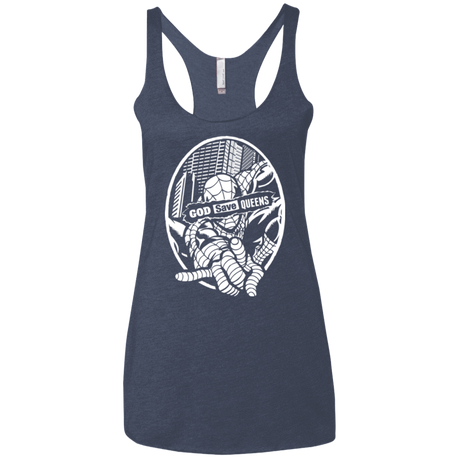 T-Shirts Vintage Navy / X-Small GOD SAVE QUEENS Women's Triblend Racerback Tank
