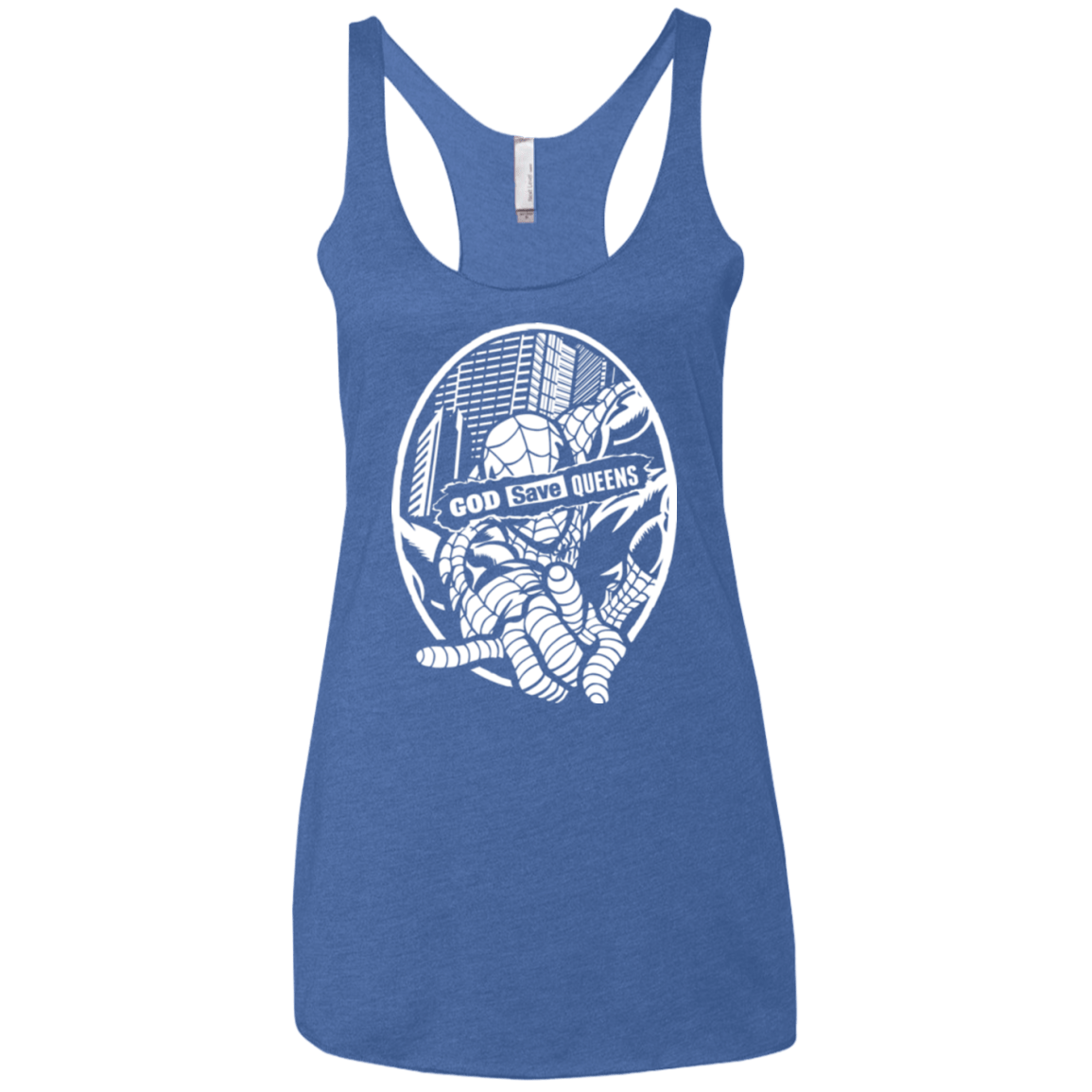T-Shirts Vintage Royal / X-Small GOD SAVE QUEENS Women's Triblend Racerback Tank