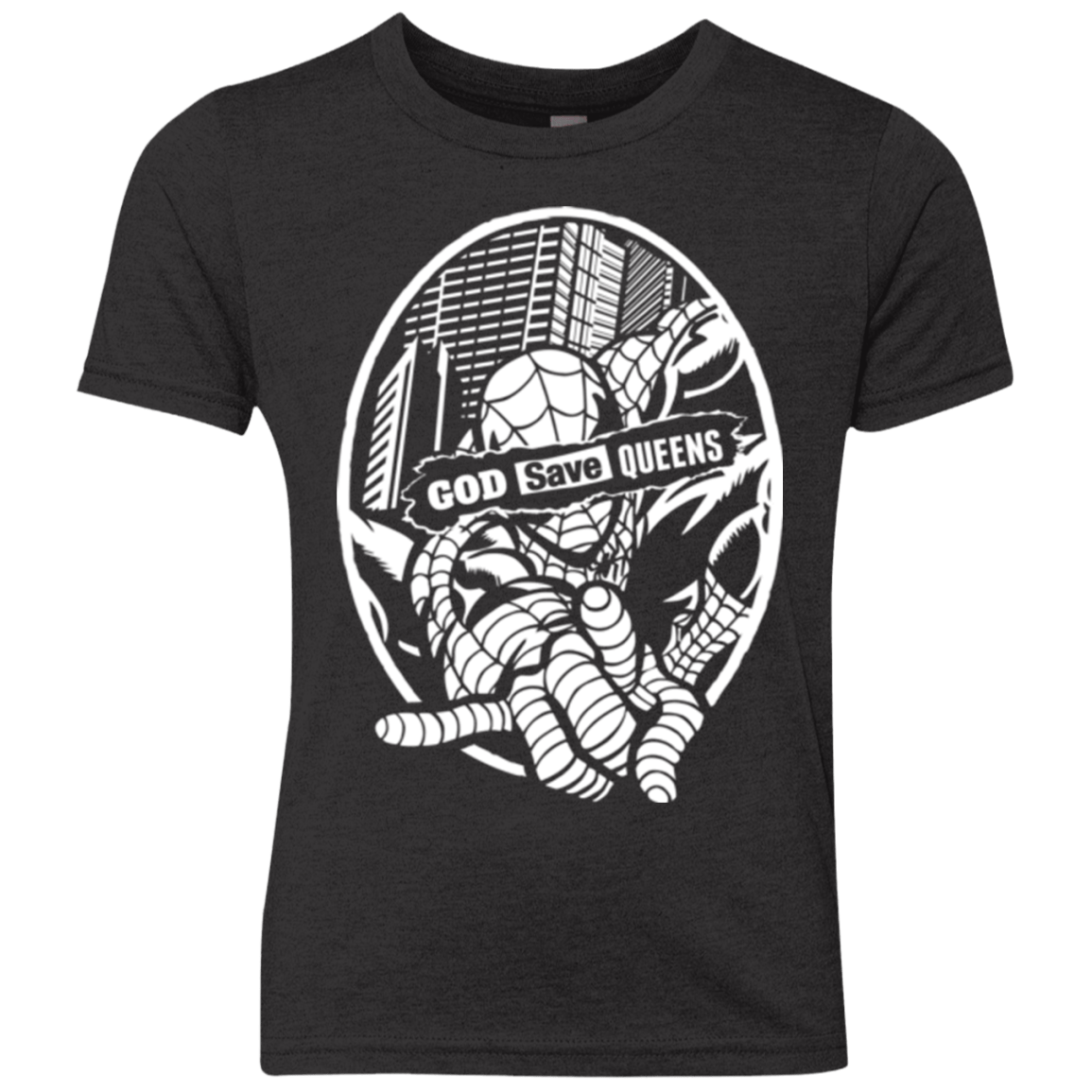 T-Shirts Vintage Black / YXS GOD SAVE QUEENS Youth Triblend T-Shirt