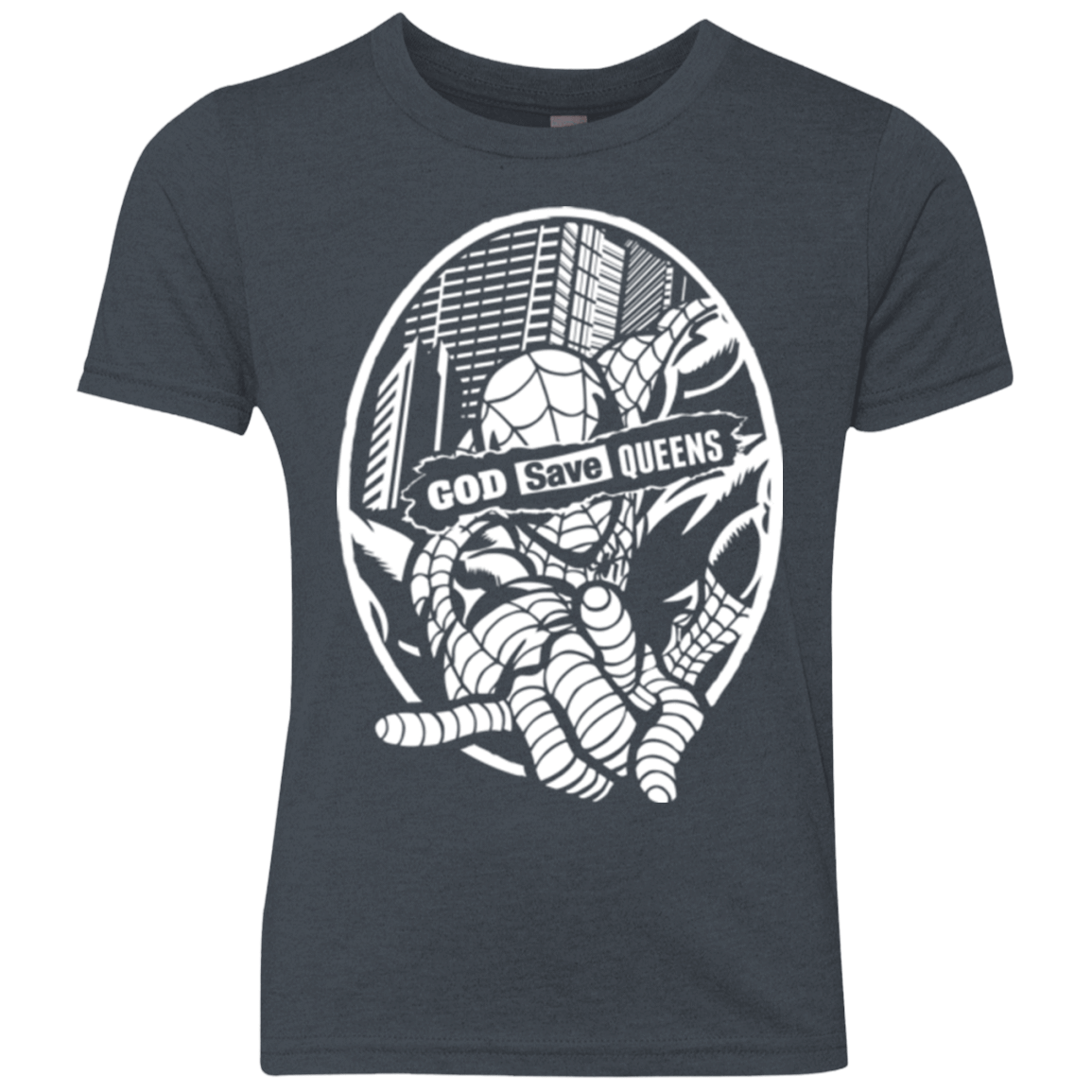 T-Shirts Vintage Navy / YXS GOD SAVE QUEENS Youth Triblend T-Shirt