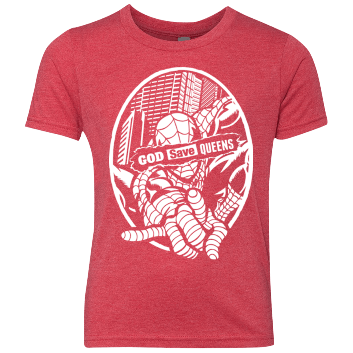 T-Shirts Vintage Red / YXS GOD SAVE QUEENS Youth Triblend T-Shirt