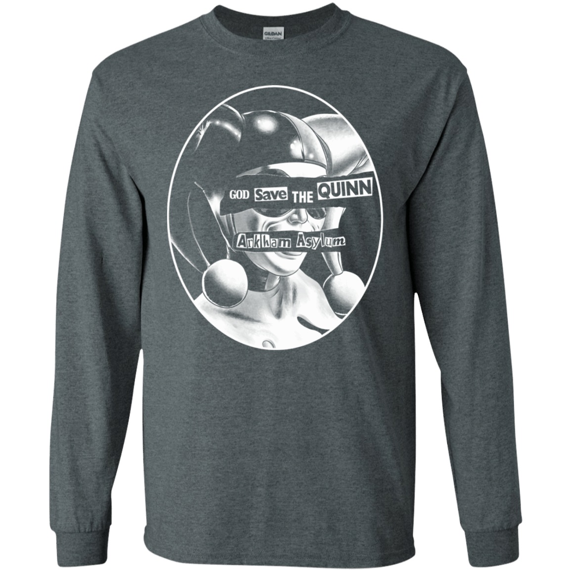 T-Shirts Dark Heather / S God Save The Quinn Men's Long Sleeve T-Shirt