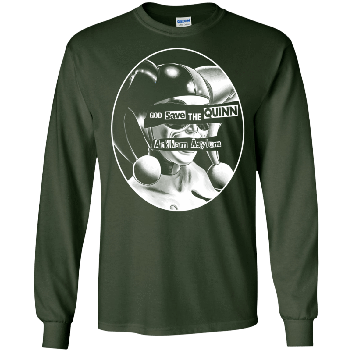 T-Shirts Forest Green / S God Save The Quinn Men's Long Sleeve T-Shirt