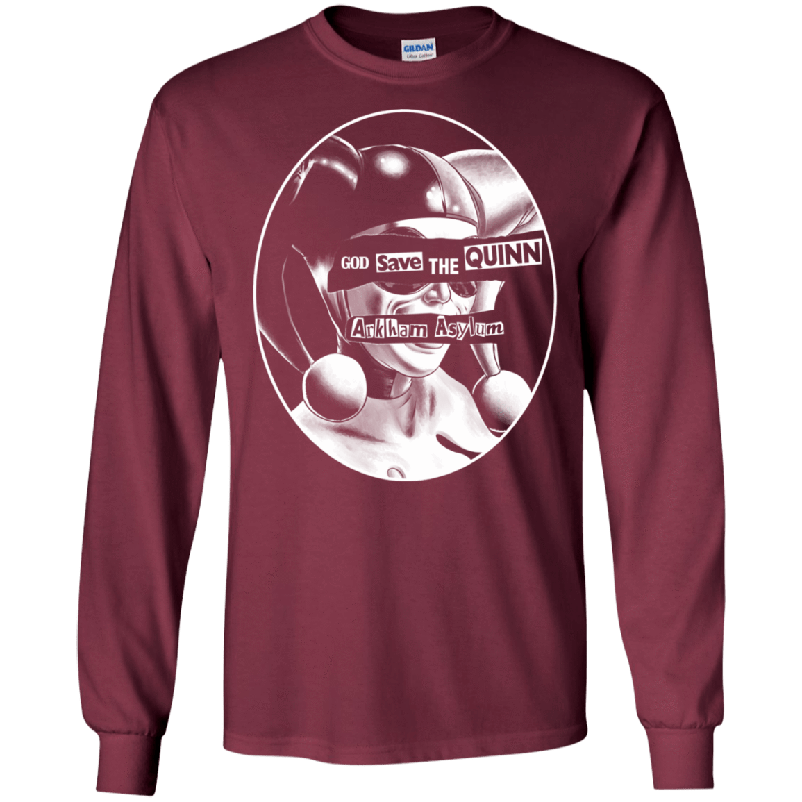 T-Shirts Maroon / S God Save The Quinn Men's Long Sleeve T-Shirt