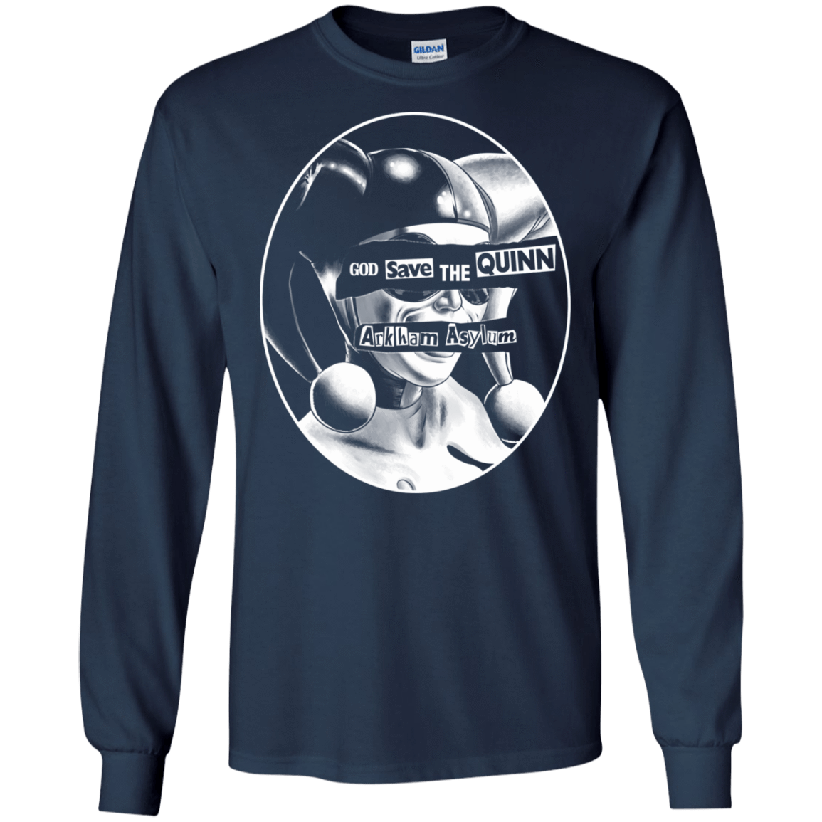 T-Shirts Navy / S God Save The Quinn Men's Long Sleeve T-Shirt