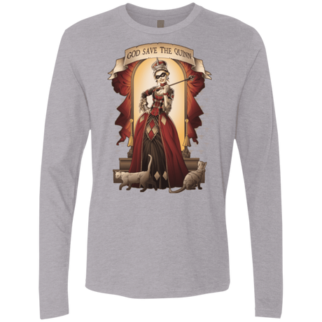T-Shirts Heather Grey / Small God Save The Quinn Men's Premium Long Sleeve