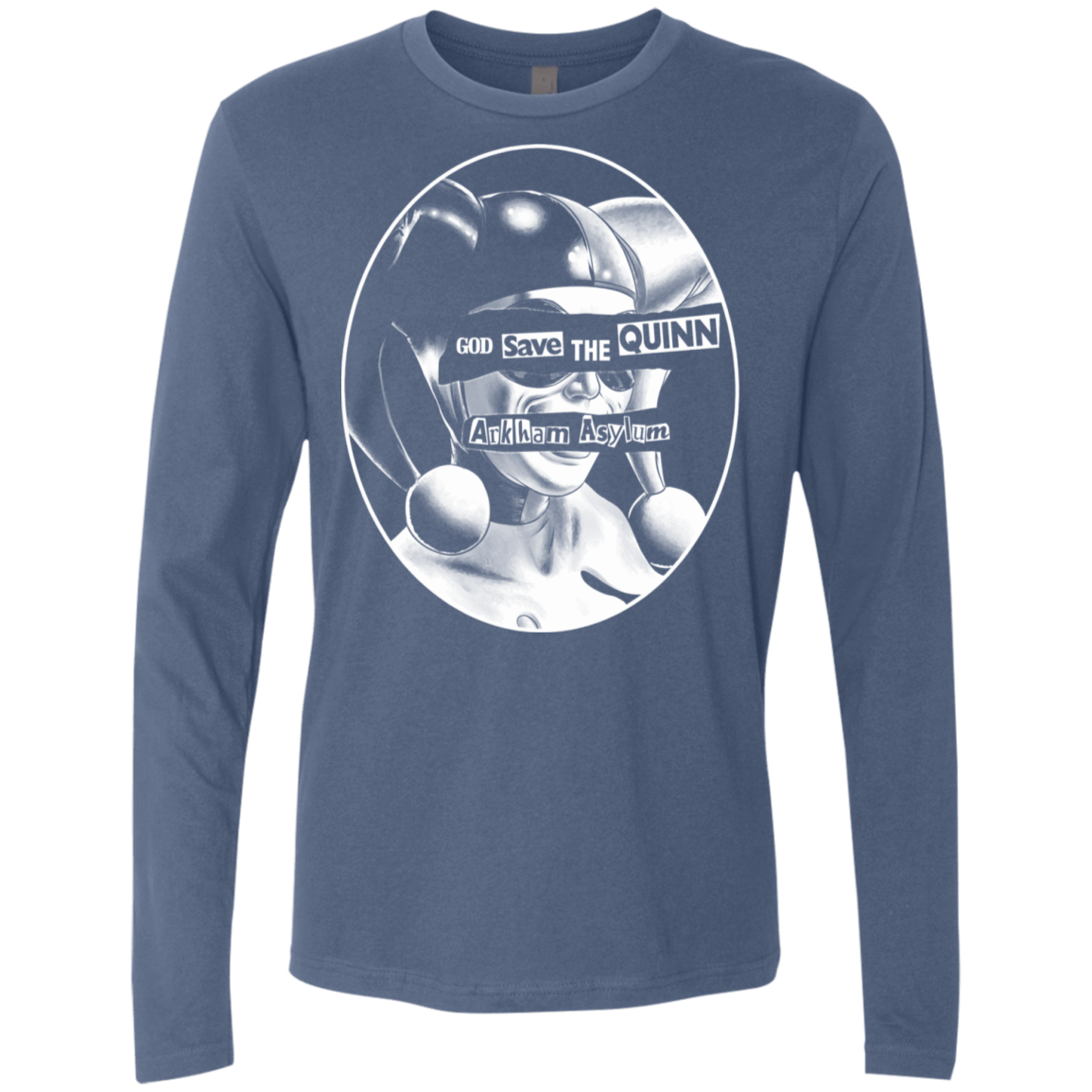 T-Shirts Indigo / S God Save The Quinn Men's Premium Long Sleeve