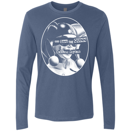 T-Shirts Indigo / S God Save The Quinn Men's Premium Long Sleeve