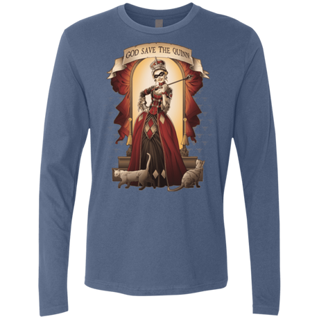 T-Shirts Indigo / Small God Save The Quinn Men's Premium Long Sleeve