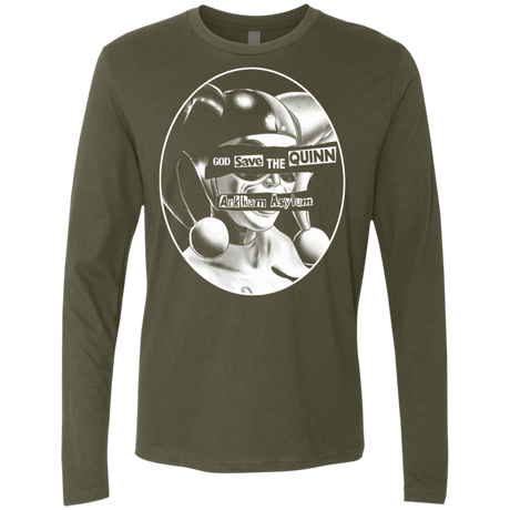 T-Shirts Military Green / S God Save The Quinn Men's Premium Long Sleeve