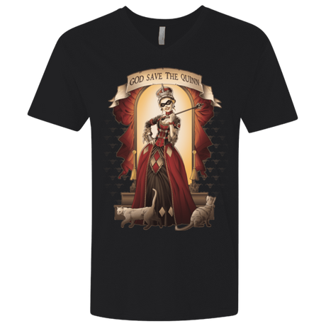 T-Shirts Black / X-Small God Save The Quinn Men's Premium V-Neck