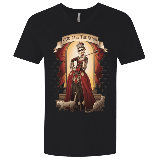 T-Shirts Black / X-Small God Save The Quinn Men's Premium V-Neck