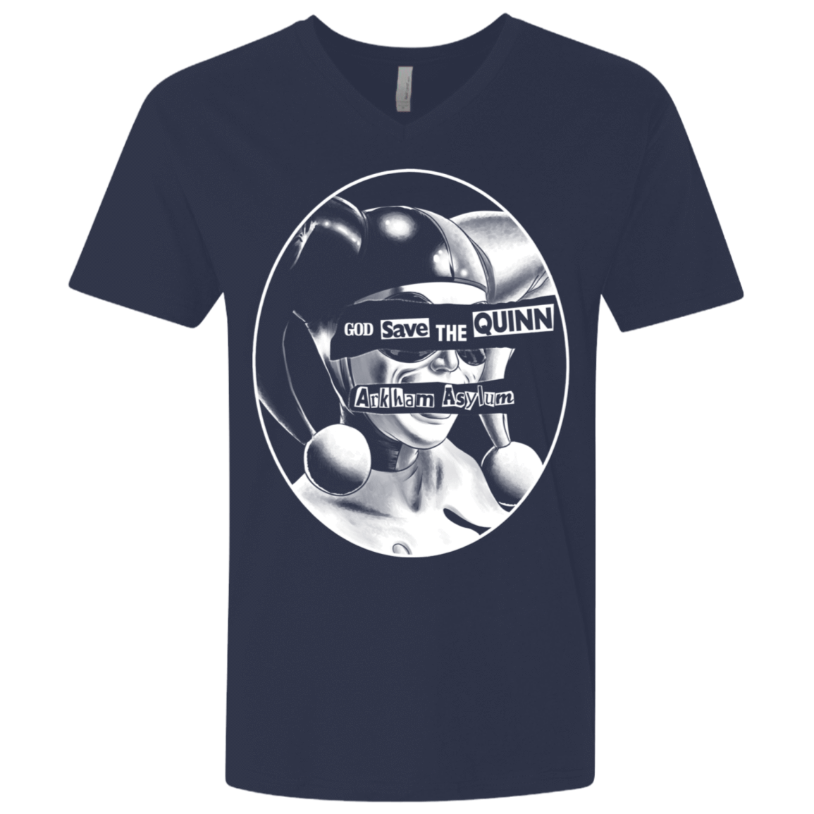 T-Shirts Midnight Navy / X-Small God Save The Quinn Men's Premium V-Neck