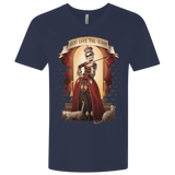 T-Shirts Midnight Navy / X-Small God Save The Quinn Men's Premium V-Neck