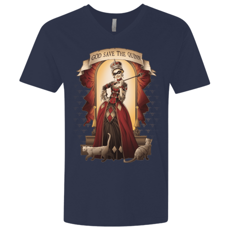 T-Shirts Midnight Navy / X-Small God Save The Quinn Men's Premium V-Neck