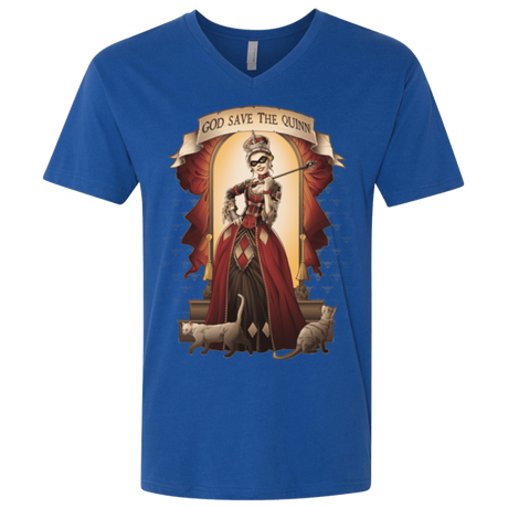 T-Shirts Royal / X-Small God Save The Quinn Men's Premium V-Neck