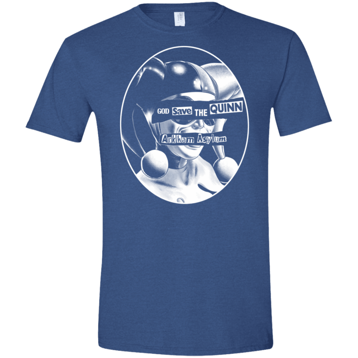 T-Shirts Heather Royal / X-Small God Save The Quinn Men's Semi-Fitted Softstyle