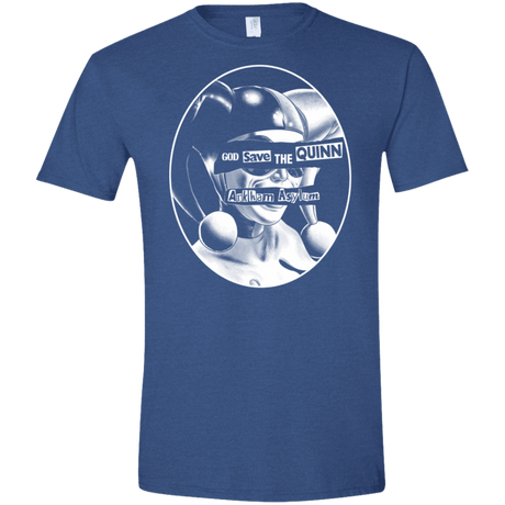 T-Shirts Heather Royal / X-Small God Save The Quinn Men's Semi-Fitted Softstyle