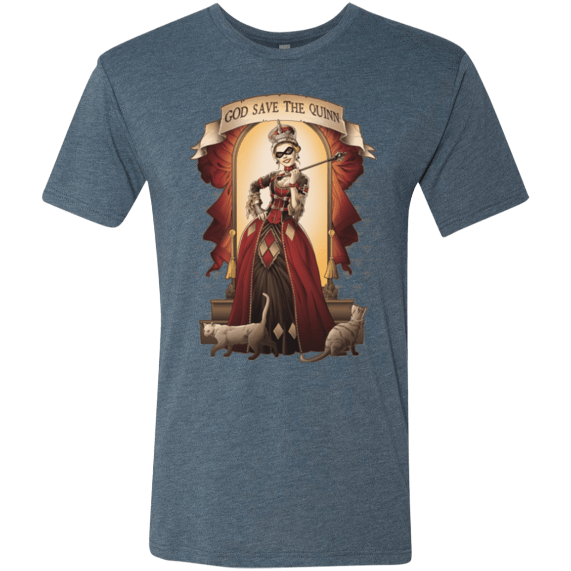 T-Shirts Indigo / Small God Save The Quinn Men's Triblend T-Shirt