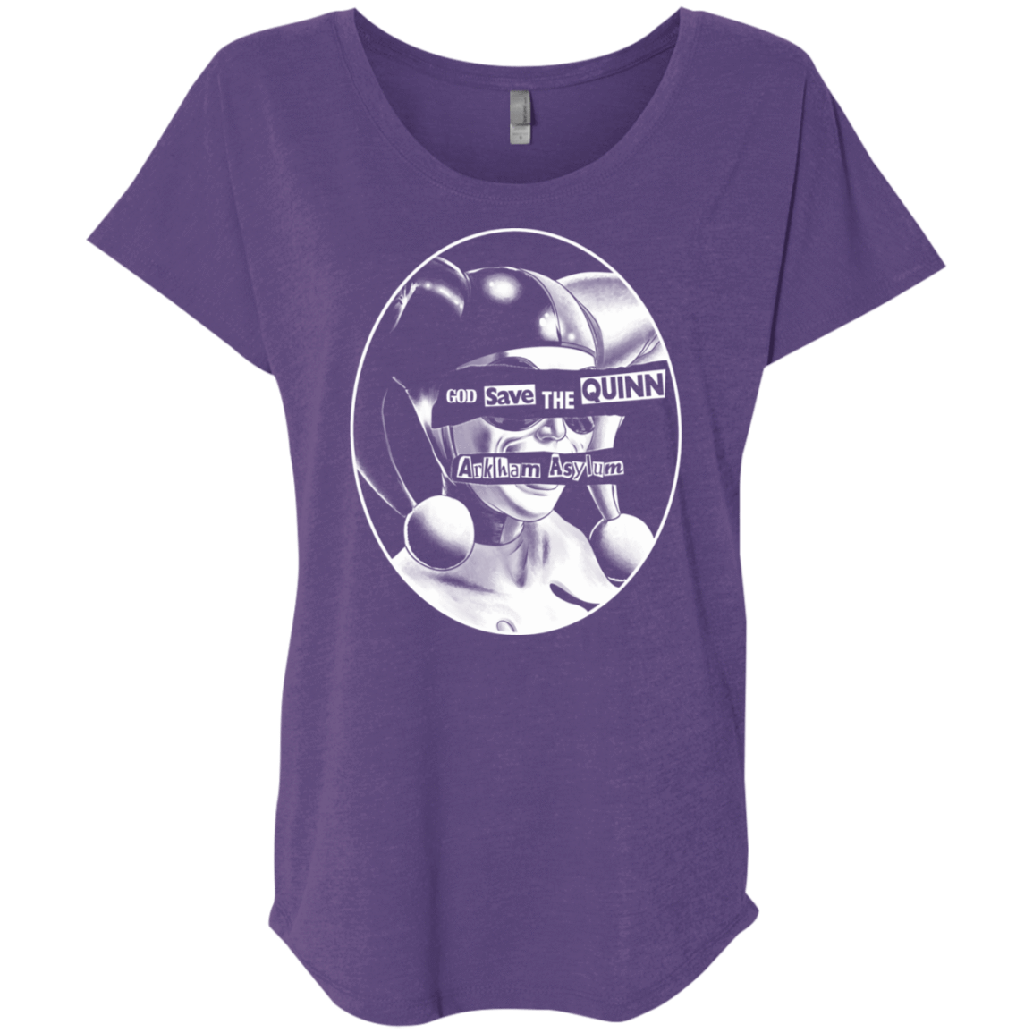 T-Shirts Purple Rush / X-Small God Save The Quinn Triblend Dolman Sleeve